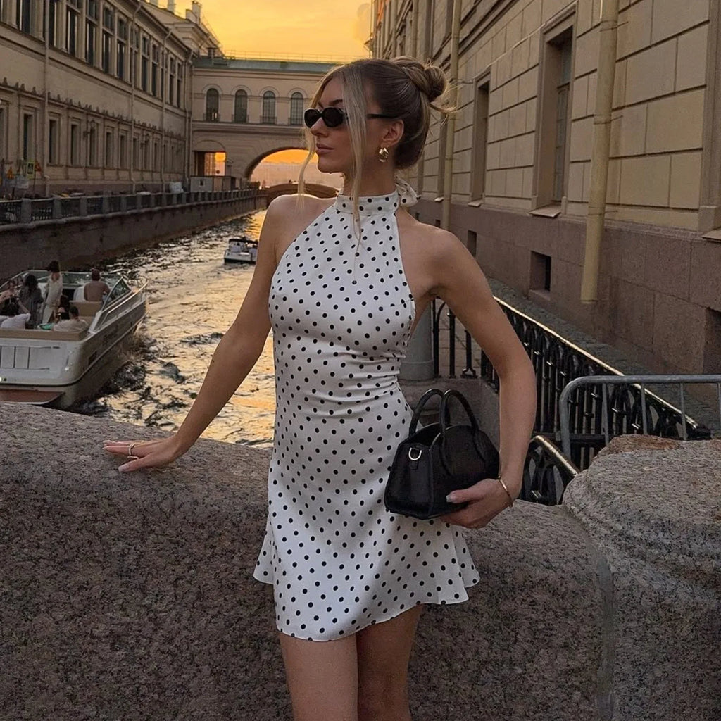 Chloe Polka Dot Mini Dress